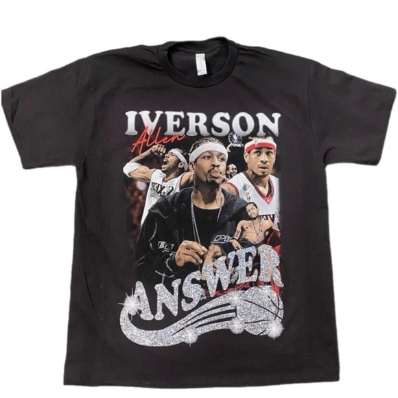 Allen Iverson Vintage T-Shirt: Basketball Legend Graphic Tee Allen Iverson Vintage T-Shirt: Basketball Legend Graphic Tee